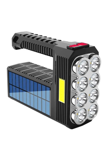 Yüksek Lümen Süper Parlak 8 Led Yan Fener 3 Modlu Spot El Feneri