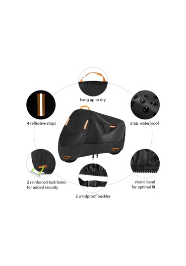 Geeksen Honda Leib 250 İçin Çok Fonksiyonlu Motosiklet Örtüsü, Yağmura, Güneşe Ve Toza Karşı Koruma