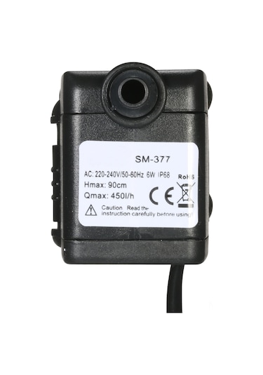 Maiyame "450l/saat 6w Su Altı Pompası - Akvaryum, Bahçe Havuzları Ve Hidroponik Sistemler İçin 2 Nozullu"