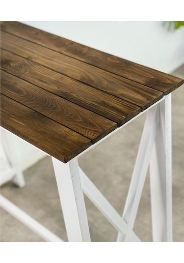 Ahşap Bar Masası Dekoratif Mutfak Masası 5056