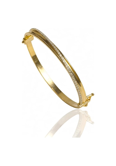 Altın Suyolu Kelepçe Bilezik