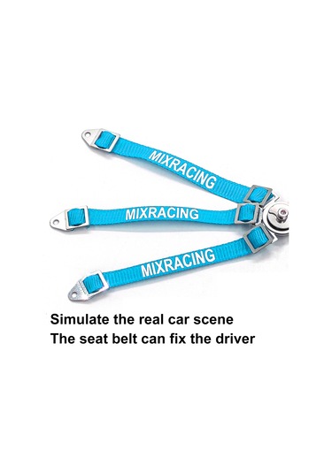 Samdoo Mavi Nilon Kemerli Simülasyon Sürücü Koltuk Emniyet Kiti - Axial Wraith 90018/90020/90045/90056 İç Döşeme Aksesuarı