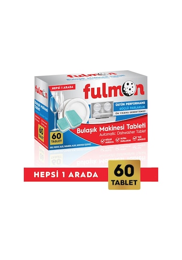 Fulmon Hepsi Bir Arada Bulaşık Makinesi Tableti 60'lı