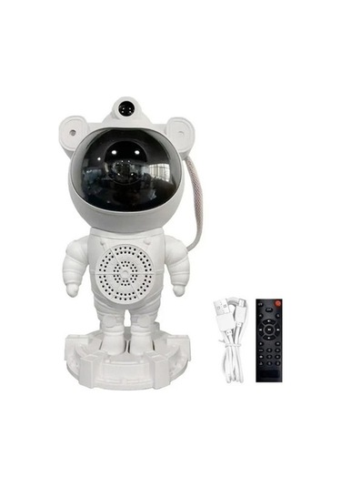 Didadodo Gökyüzü Pro Astronot Bluetoothhoparlör Galaxy Bulutsusu Ayışığı Ay Tavan Beyaz Beyaz