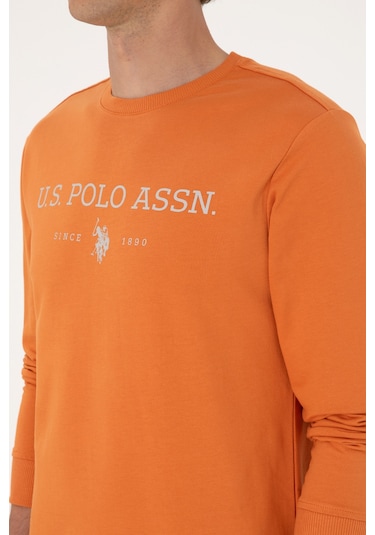 U.S. Polo Assn. Erkek Regular Fit Bisiklet Yaka Bakır İnce Basic Sweatshirt 50313743-VR182 U.S. Polo Assn. Erkek Regular Fit Bisiklet Yaka Bakır İnce Basic Sweatshirt 50313743-VR182