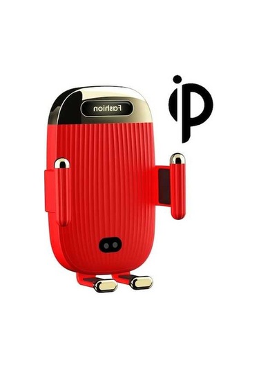 Wondernest S18 15w Araç Kablosuz Şarj Aleti Ve Telefon Tutucu, Kırmızı Renk Std