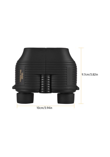 Samdoo 12x Bak7 Prisma Mini Binokül, Otomatik Odak, Yüksek Kaliteli Görüntü, Zayıf Işık Gece Görüşü, Su Geçirmez, Siyah, Dış Mekan İçin