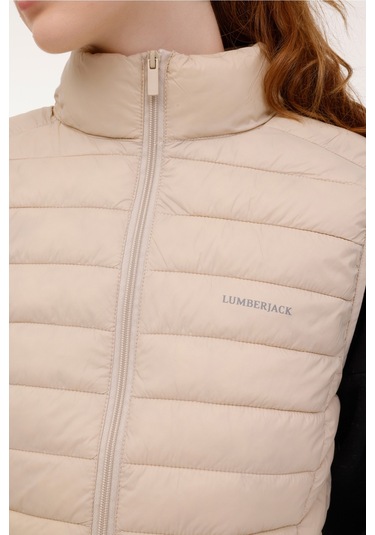 Lumberjack Wb Vest 4sn34 4pr Ekru Kadın Yelek Bej