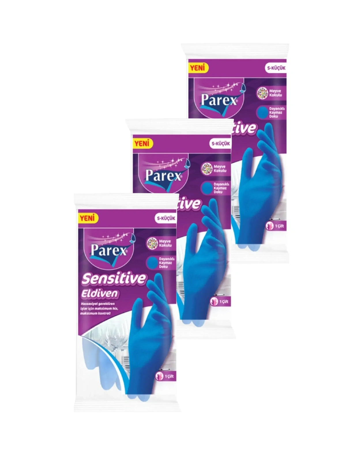 Sensitive Eldiven Küçük Boy Üçlü Paket