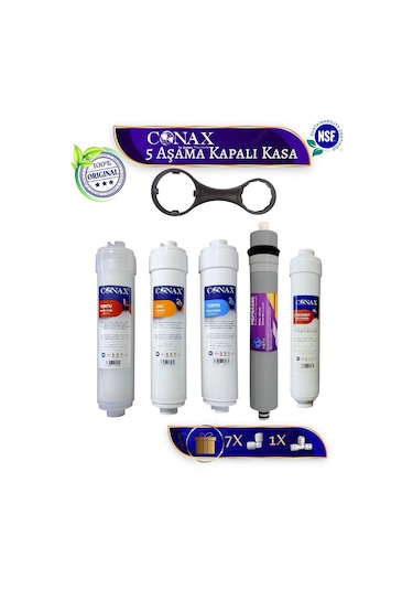 Conax Ve Tüm Kapalı Kasalar ile Uyumlu 5 Aşama İnline Filtre Seti