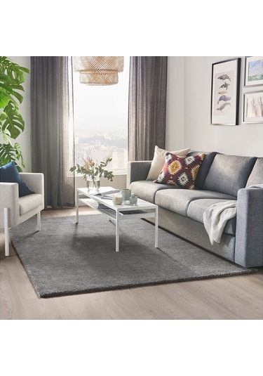 Büyük Halı, Orta Gri, 170x240 Cm