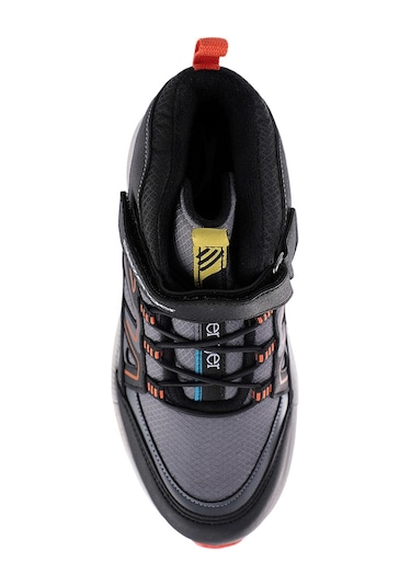 Slazenger KEPHAS IN Çocuk Cırt Cırtlı Koyu Gri / Turuncu Bot