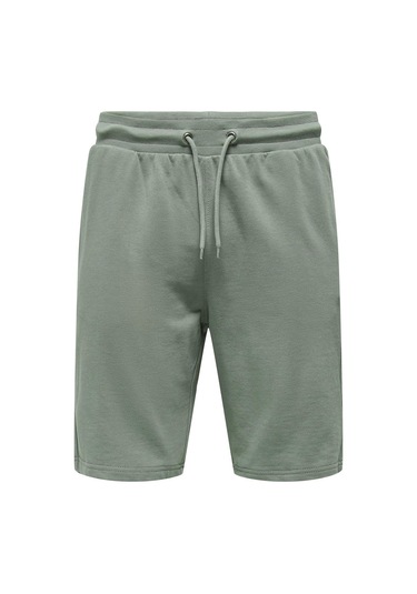 Only & Sons Erkek Onsneıl Belden Bağlamalı Pamuk Şort 22015623 Haki