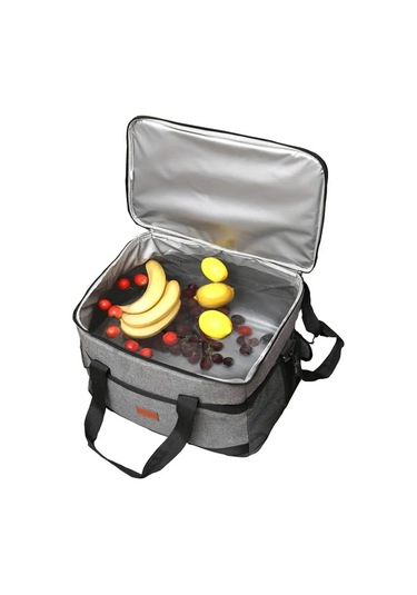 Jialan 35l Büyük Kapasiteli Katlanabilir Soğutucu Çanta gri Gri
