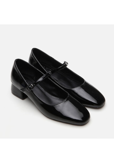 Hotiç Mary Jane Siyah Kadın Kalın Topuk 01ayh294520a100 Siyah