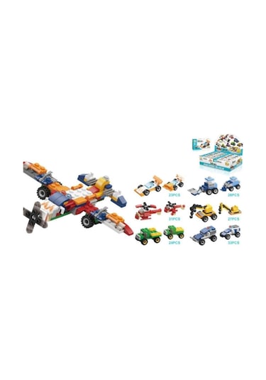 Kızılkaya İdeas Lego Araçlar 2in1 6 Lı Set 166 Parça Sm207b Gko