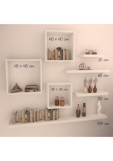 Rafkestir Parma Gizli Duvar Rafı Sacramento ( Mat )