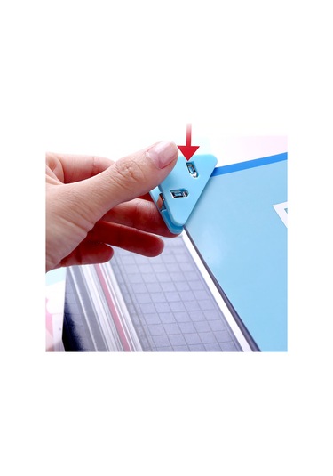 Jeemson Sj-01 Pet Kağıt Klembi, 5 Adet/kutu, Siyah, 40 Yaprak Kapasitesi, Üçgen Köşe Dosya Tutucu Gümüş