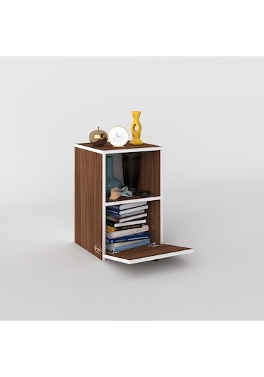 Kenzlife Komodin Yokatta Cvz 60 39 39 Komidin Kitaplık Ayakkabılık Kapaklı Arkalıklı Beyaz