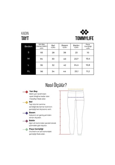 Tommy Life Tommy Lıfe Bayan Tayt Siyah T13by-94627