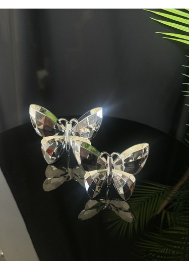 Halcyon Dekoratif Kelebek Gümüş