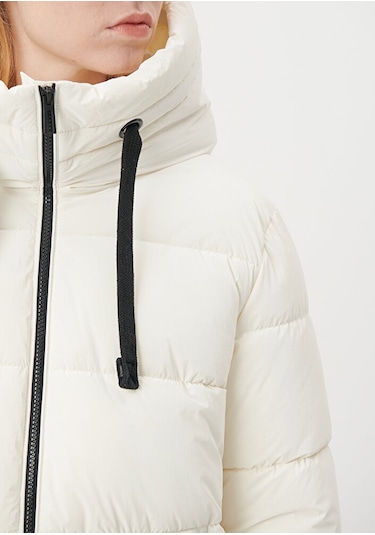 Mavi - Kapüşonlu Beyaz Şişme Mont 1110043-83043 Beyaz