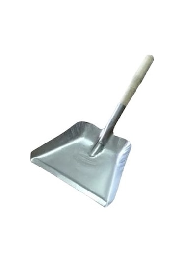 Mangal Şömine Köz Küreği Geniş Kalın Metal Gövde Ağaç Saplı