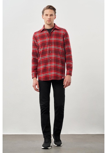 Açık Kırmızı Yünlü Ekose Desen Yumuşak Yaka Cepsiz Uzun Kol Casual Comfort Fit Gömlek 1004245227 Açık Kırmızı Açık Kırmızı Yünlü Ekose Desen Yumuşak Yaka Cepsiz Uzun Kol Casual Comfort Fit Gömlek 1004245227 Açık Kırmızı
