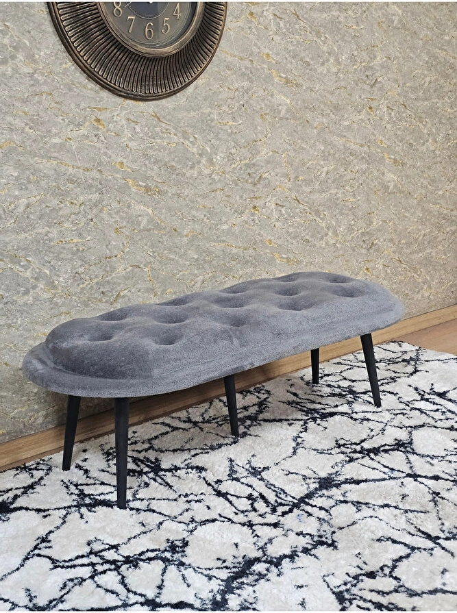 Ufo Oturak Bench - Siyah Boyalı Sivriltme Ayak - Oturak - Bench - Çok Renkli