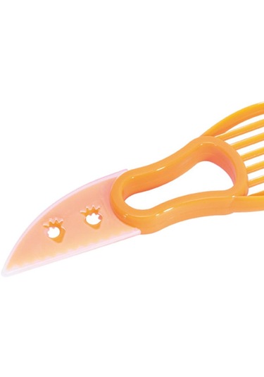 Suntek Avokado Dilimleyici 3'ü 1 Arada Kesici Çok Turuncu Turuncu Diğer