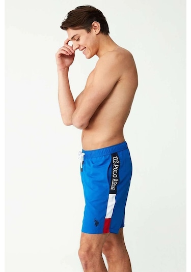 U.S. Polo Assn. U.s Polo Assn. 23005 Erkek Cepli Uzun Deniz Şortu-saks Saks
