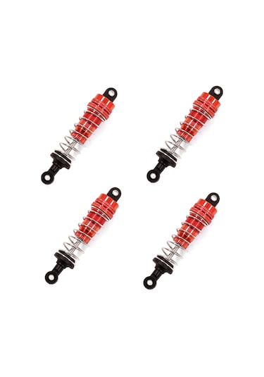 Youmex 1/14伟力144001模型车适用61-74cm铝制金属避震器 4条红色套装 Bjm098