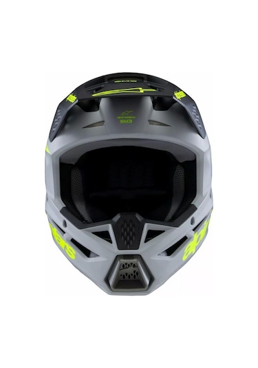 Alpinestars Sm3 Youth Radium Off-road Çocuk Genç Motosiklet Kaskı Gri Siyah Sarı