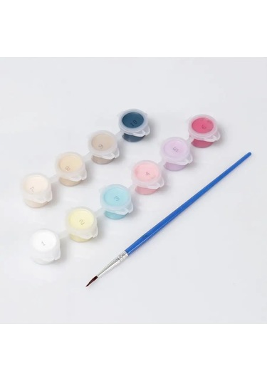 Skola Talantov Çocuklar İçin Numaralı Boyama Tablosu "fiyonklu Kedi" 167307786