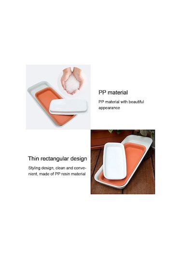 White-20x11cm-1 Adet Bitki Tabağı Damlama Tepsileri Plastik Tepsi Tabakları Kapalı Açık Saksı Dikdörtgen