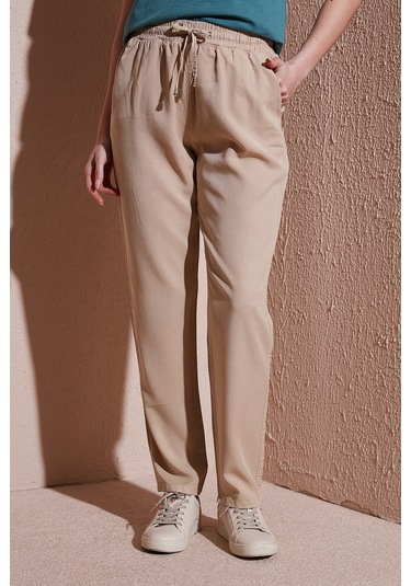 Fashion Friends Bayan Pantolon 25y0477k1 Bej Bej