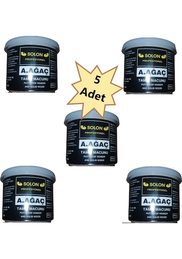 5 Adet Çok Amaçlı Ahşap Parke Masa Sehpa Çizik Çok Amaçlı Tamir Dolgu Macunu Akçaağaç 240 Gr