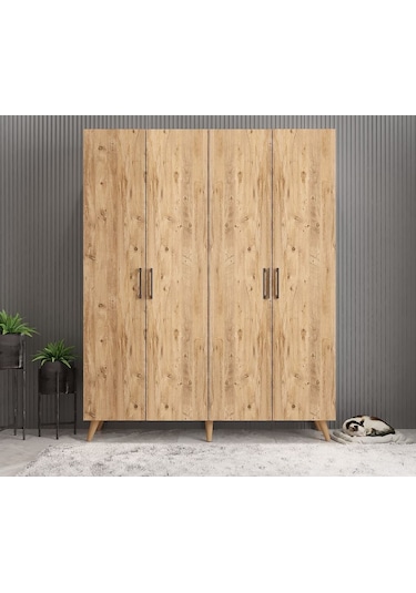 Sedef Portmanto Vestiyer Ayakkabılık Çam 160 Cm - Ücretsiz Kurulu