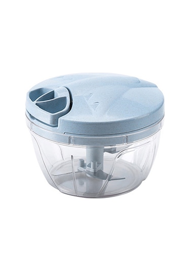 Ximistore9 Ev Kullanıma Manüel Multifonksiyonlu Gıda İşleyici - Minced Et, Sarımsak, Sebze Döker - 304 Paslanmaz Çelik - Mavi Küçük Boy Diğer