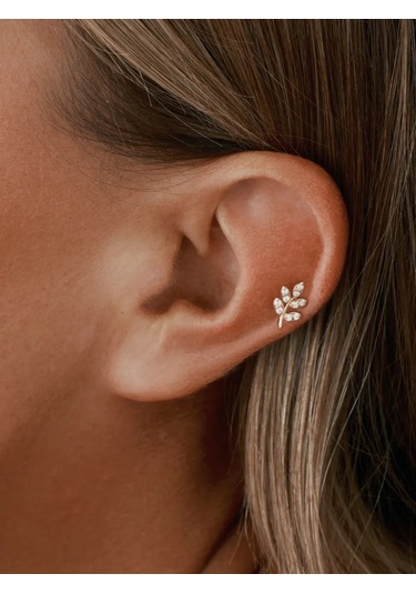 Zoloto Russkih Labret Ve Helix Piercingi 925 Ayar Gümüş Altın Kaplamalı 141393195 Altın