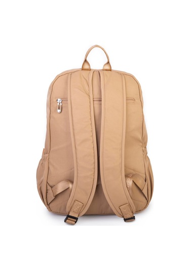 Nas Bag Unisex Büyük Boy Hafif Çok Gözlü Sırt Çantası Kum Kum - Bej