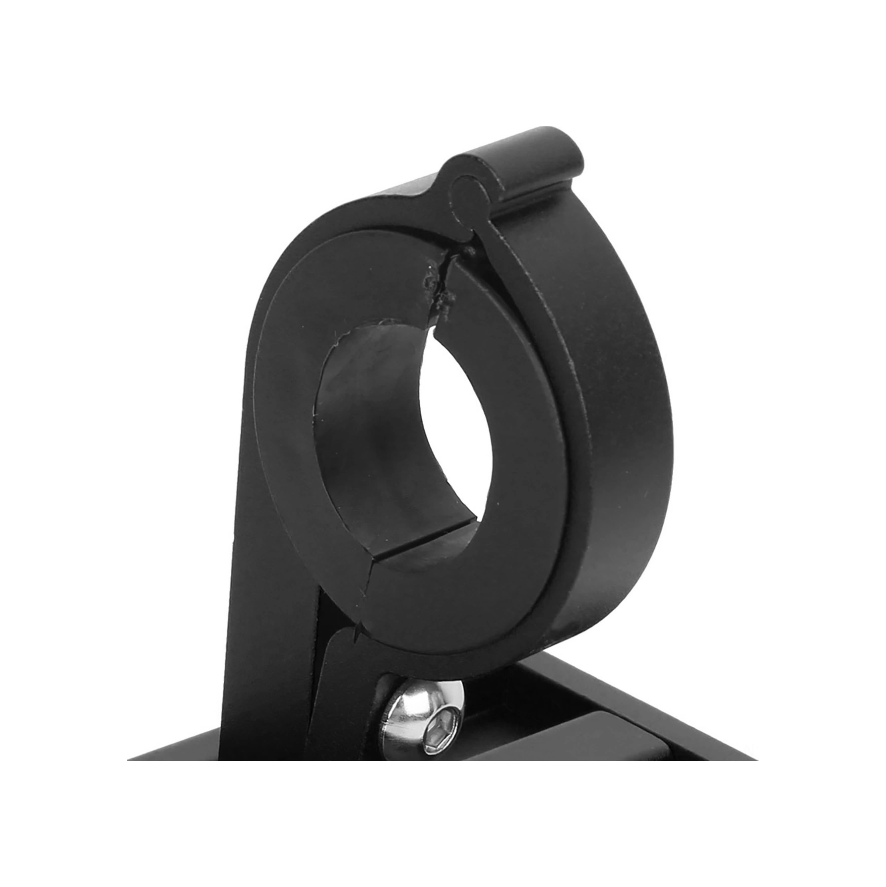 Vkemall Alüminyum Bisiklet Telefon Tutucu - Mekanik Kilitleme, 360 Döner, 3.5-6.5 İnç Telefonlar İçin, 18-31mm Direk Uyumlu, Siyah Siyah