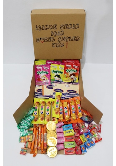 90 Lar Şekerleme Sakız Ağızda Ptlayan Şeker Nostaljik Kutusu 5