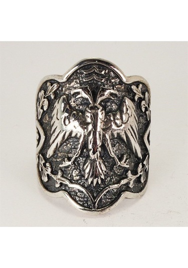 Vog Ertuğrul Zihgir Başparmak 925 Ayar Gümüş Erkek Yüzük