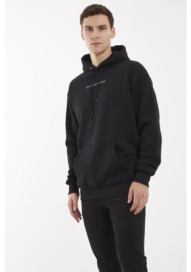 Cold Train Siyah Hoodıe Sweatshırt Siyah