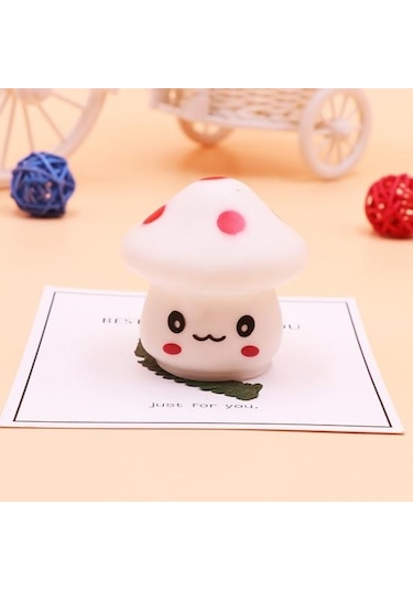 Sarı Gece Lambası Fantastik Sevimli Vinil Mantar Masa Dekoru İçin Led Işık Sarı