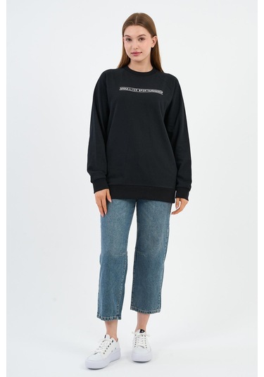 Alexander Gardi Baskılı Regular Fit Sweatshirt Unx-731-00-wn Siyah
