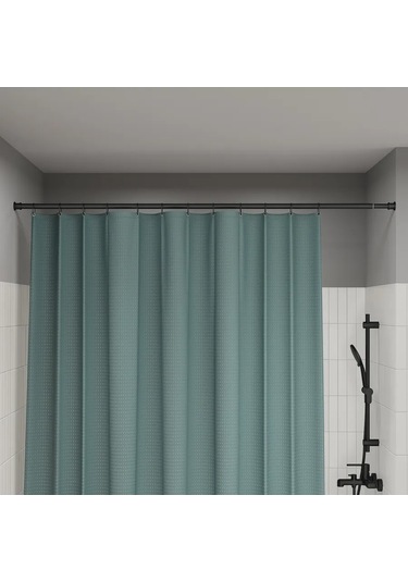 Iddıs Banyo İçin Metal Teleskobik Perde Askısı. 340676550 Siyah