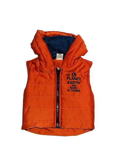 Yelekli Alt-üst Takım Ylk-3374 Turuncu - Lacivert