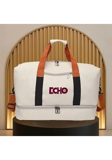 Sandwich Motion003 Bej Spor Çantası: Geniş Kapasiteli Dayanıklı Fitness Hareket Çantası Bej Bej